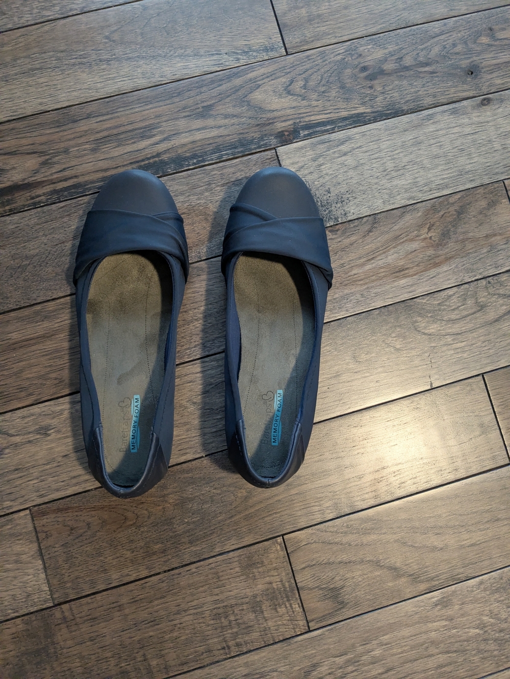 BareTraps Navy Blue Slip-On Ballet Flats
